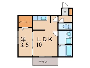 おおくぼの森Ｂ棟の物件間取画像